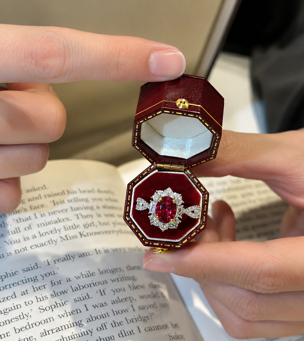 خاتم "رويال سباركل" الفاخر المرصع بالزركون (Royal Sparkle Ring)